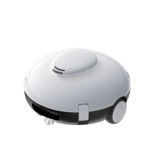 Cordless Robotic Pool Cleaner - Pool Vacuum for Above Ground Pools Powerful Suction Rechargeable Battery, Lasts 140 Mins, Built-in Water Sensor Technology for Pool Surface Up to 630 Sq.Ft